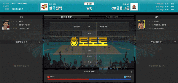 11월 23일 V-리그 남자 한국전력 vs OK금융그룹 국내배구분석